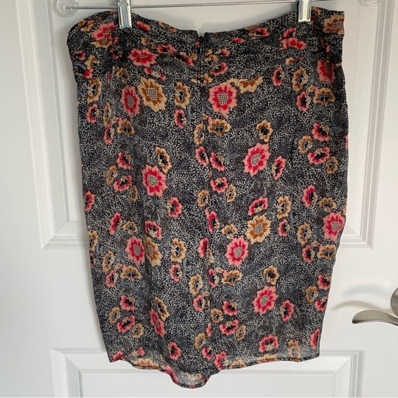 Isabel Marant Etoile sevan Slavic flower gathered floral Skirt 18498 - Picture 9 of 16